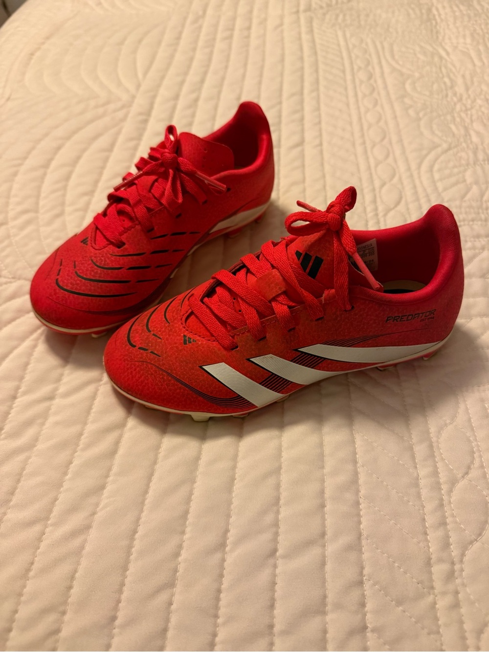 adidas Kids' Predator Soccer Cleats - Red & White